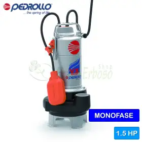 VXm 15/50 - 1,5 CP electropompa VORTEX monofazata pentru canalizare Pedrollo - 1
