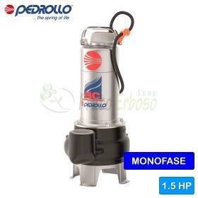 Pompë elektrike me dy kanale, njëfazore BCm 15/50 - 1.5 HP për ujëra të ndotura