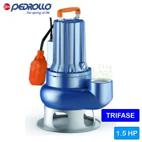 VXC 15/65 - Elettropompa per acque luride VORTEX trifase da 1.5 HP Pedrollo - 1 VXC 15/65 - Elettropompa per acque luride VORTEX trifase da 1.5 HP Pedrollo - 1