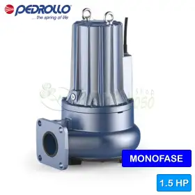VXCm 15/50-F - Elettropompa VORTEX per acque luride monofase da 1.5 HP