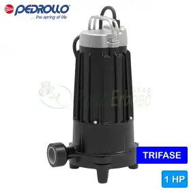 TR 0.75 - Electrobomba sumergible con triturador trifásico de 1 HP Pedrollo - 1 TR 0.75 - Electrobomba sumergible con triturador trifásico de 1 HP Pedrollo - 1