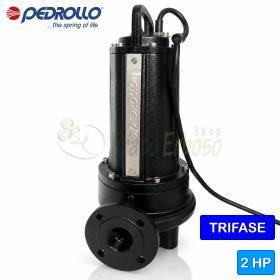 TR 1.5 - Bomba eléctrica sumergible trifásica de 2 HP con triturador