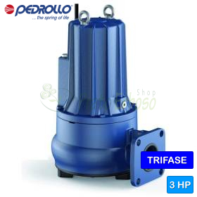 VXC 30/65-F - Pompe électrique VORTEX triphasée 3 CV pour eaux usées Pedrollo - 1 VXC 30/65-F - Pompe électrique VORTEX triphasée 3 CV pour eaux usées Pedrollo - 1