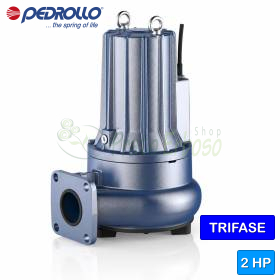 MC 20/50-F - Elektropompë DY KANALE për ujëra të zeza trefazore, 2 HP