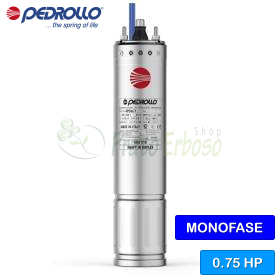 4PDm/0.75 - Motore riavvolgibile 4" da 0.75 HP monofase