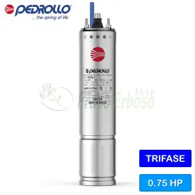 4PD/0.75 - Moteur rebobinable 4" 0.75 HP triphasé 400 V