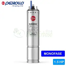 4PDm/1.5 - Motor rebobinable monofásico de 4" 1.5 HP