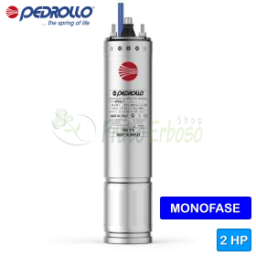 4PDm/2 - Single-phase 4" 2 HP rewindable motor