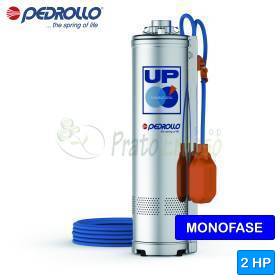 UPm 2/6-GE (10m) - Electrobomba sumergible monofásica con flotador de 2 HP Pedrollo - 1