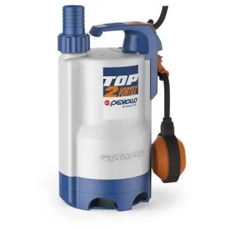 TOP 3 - VORTEX (5m) - Bomba eléctrica de drenaje para aguas sucias de 0,75 HP Pedrollo - 1