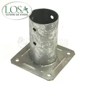 4 portapilastri să pahar pentru stâlp, rotunde de 10 cm