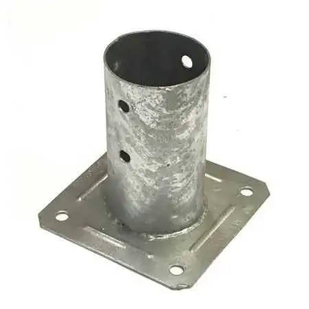 4 portapilastri glas für glas für rundpfosten 10 cm