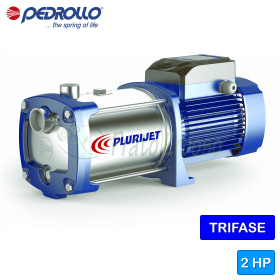 Pompë elektrike me shumë elikë PLURIJET 6/90 - 2 HP me vetëmbushje trefazore Pedrollo - 1