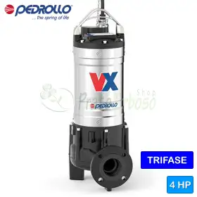 VX 40/50 - Elettropompa VORTEX per acque luride trifase da 4 HP Pedrollo - 1 VX 40/50 - Elettropompa VORTEX per acque luride trifase da 4 HP Pedrollo - 1