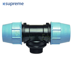 S090016012 - 90 Degree Compression Tee 16 x 1/2" x 16