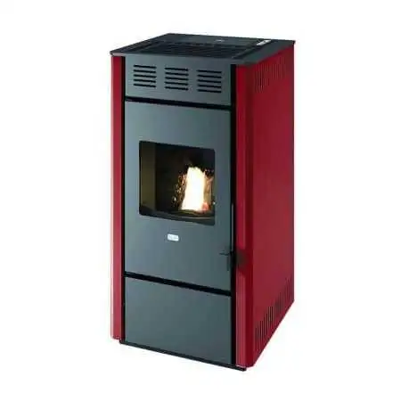 Martina - Stufa a pellet da 11.5 Kw rosso Punto Fuoco - 1