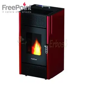 Miriam - Estufa de pellet roja 7 Kw Free Point - 1