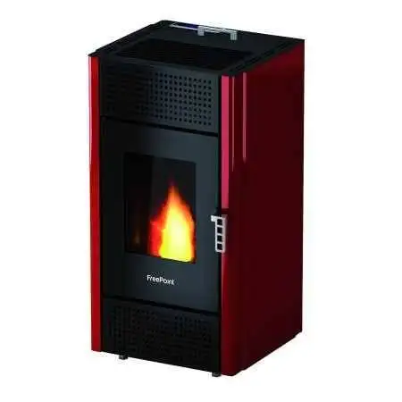 Miriam - Estufa de pellet roja 7 Kw Free Point - 1