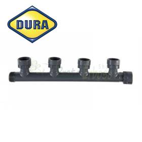 M301-010-4 - Collettore bocchettonato a 4 uscite da 1"