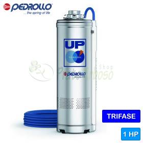 UP 2/4 (10m) - Électropompe submersible triphasée 230 V, 1 HP Pedrollo - 1