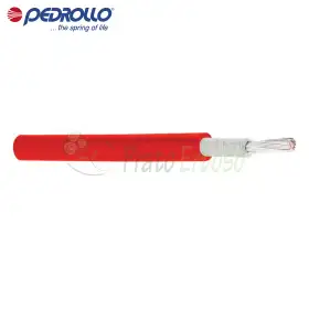 Red cable for photovoltaic systems 1 X 4 mm2 Pedrollo - 1