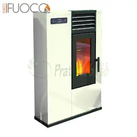 Susy – 7,5 kW Pelletofen in Elfenbeinfarbe