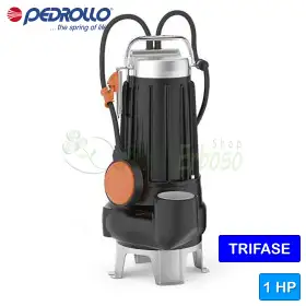 MC 10/45 - Électropompes triphasées à DEUX CANAUX de 1 CV pour eaux