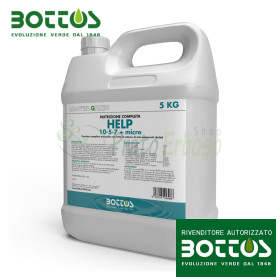 Ndihmë 10-5-7 + mikro - Pleh i lëngshëm për lëndinë prej 5 kg Bottos - 1