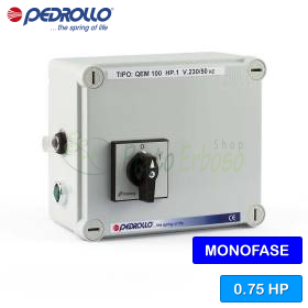 Quadro elettrico QEM/3-075 per elettropompa 3" IP55