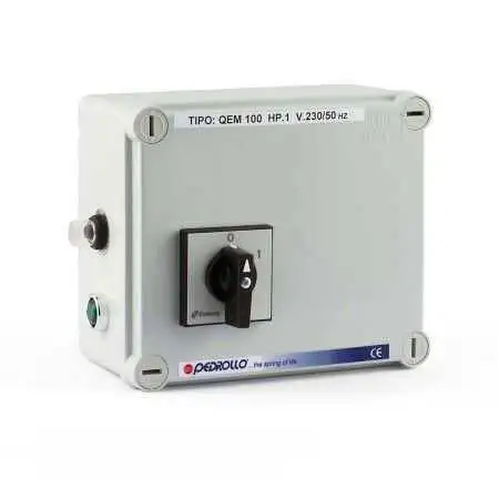 QEM/3-075 - Tableau électrique pour électropompe monophasée 0,75 HP