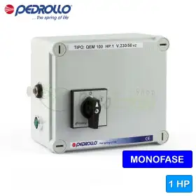 QEM/3-100 - Panel elektrik për pompë elektrike njëfazore 1 HP