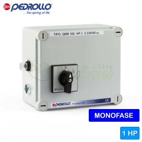 QEM/3-100 - Tableau électrique pour pompe électrique monophasée de 1 CV