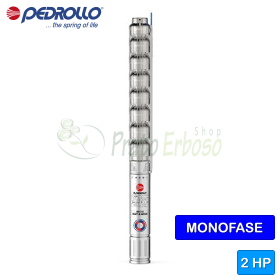 4HRm 10/10 - PD - 2 HP single-phase submersible electric pump Pedrollo - 1