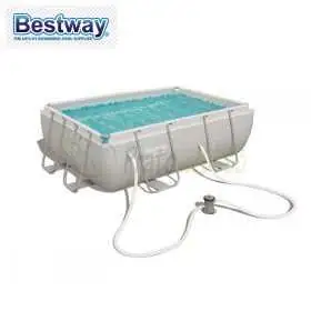 56456 - POWER STEEL RECTANGULAR swimming pool 4.12 xh 1.22 m