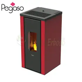 Vera 7.0 - 7 kW pellet stove, red