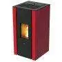Poêle à granulés Elane 9.0 rouge - 8,5 kW
