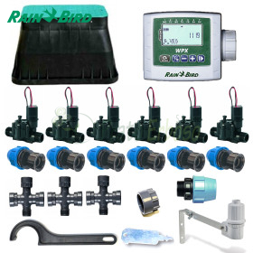 KI-RB-6Z9PZ - Kit de riego Rain Bird de 6 zonas y 9 V