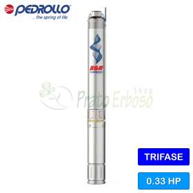 Dreiphasige elektrische Tauchpumpe 3SR 2/10 - 0,33 PS Pedrollo - 1