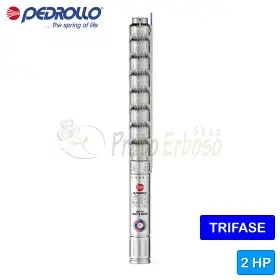 Bomba eléctrica sumergible trifásica 4HR 14/8 - PD - 2 HP