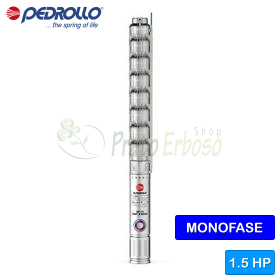 4HRm 18/4 - PD - Pompe électrique submersible monophasée 1,5 HP Pedrollo - 1