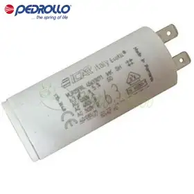 6 F - Kondensator 6.3 mikro farad 450 VL Pedrollo - 1