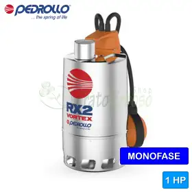 RXm 4/40 - Pompë elektrike njëfazore VORTEX 1 HP për ujë të ndotur RXm 4/40 - Pompë elektrike njëfazore VORTEX 1 HP për ujë të ndotur
