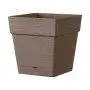 Save Square pot - Vaso quadro da 17 cm camel