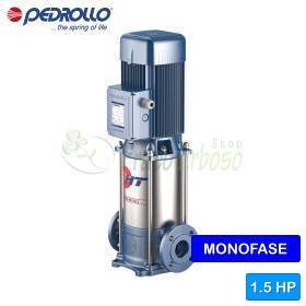 HTm 8/3 - Pompe électrique multicellulaire verticale monophasée 1,5 HP Pedrollo - 1