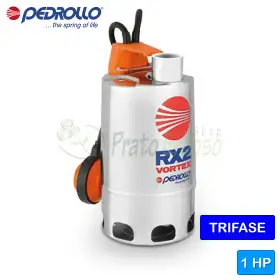 RX 4/40 - 1 HP three-phase VORTEX electric pump for dirty water