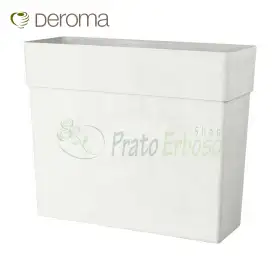 FENCE LIKE R blanco - Florero caja blanco 78 cm Deroma - 1
